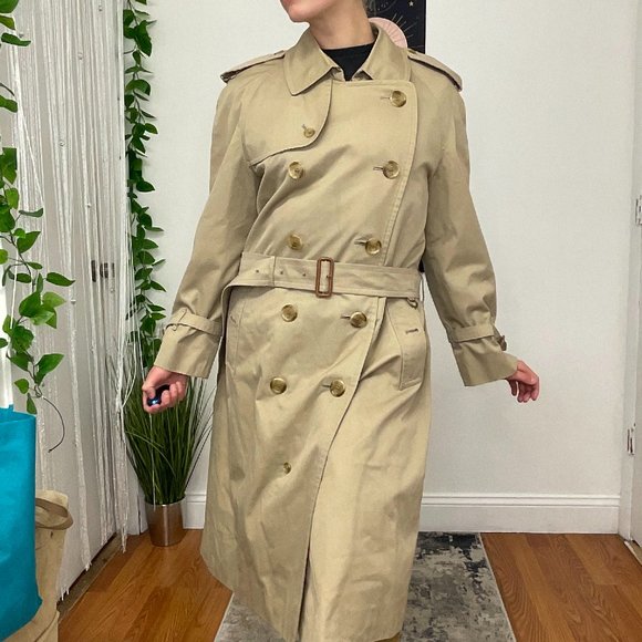 Burberry The Short Islington Trench Coat Button Down Size 48 | US 8 Beige - Picture 2 of 4